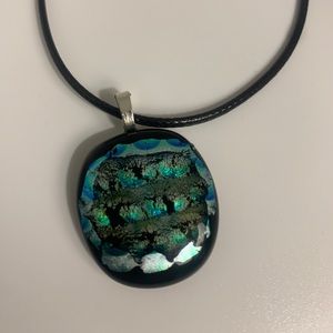 Dichroic Pendant Necklace